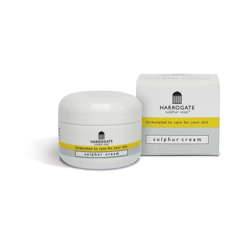Sulphur Cream 50ml for skin repair, featuring powerful formulation with rosewood essential oils.